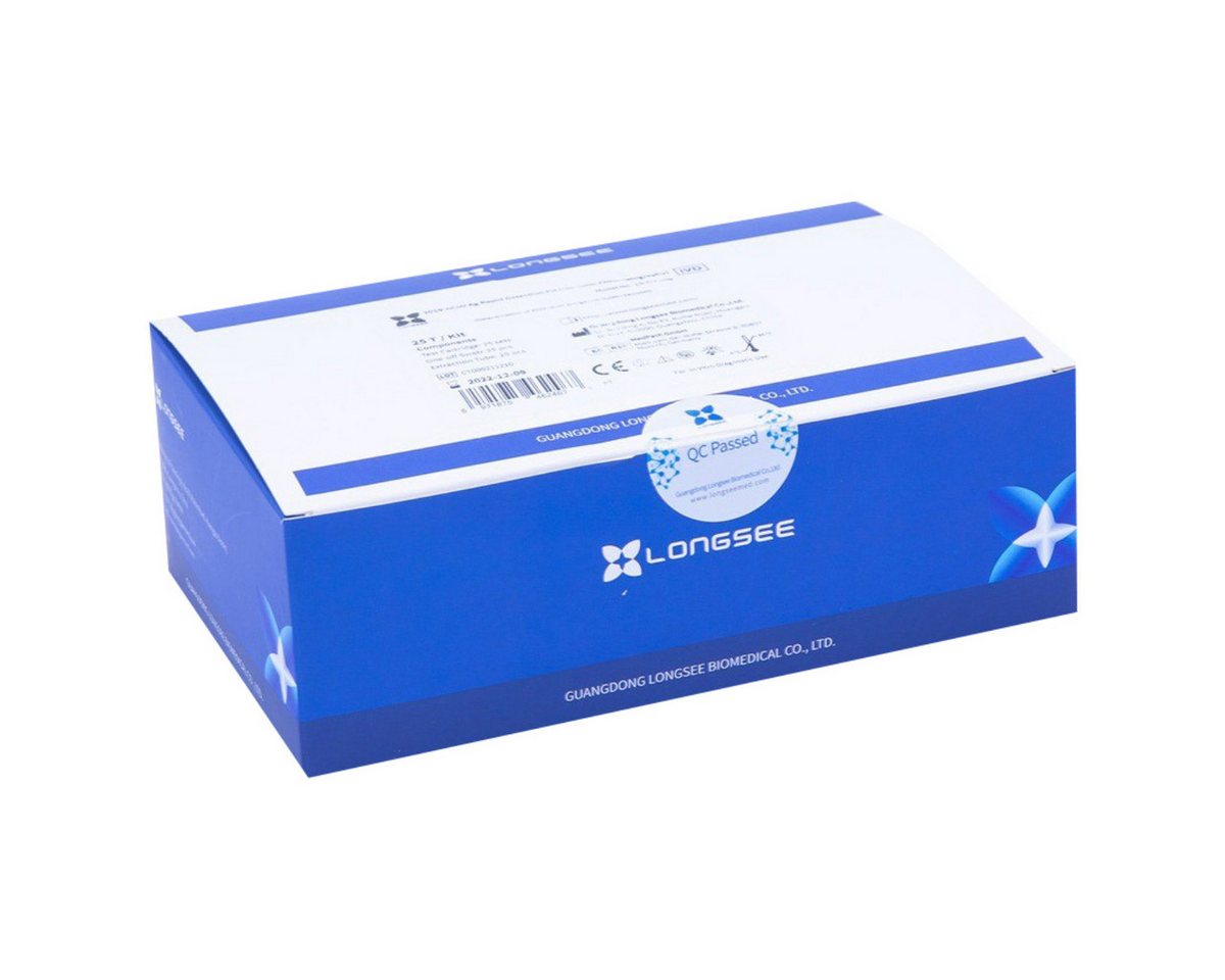 Guangdong Longsee Biomedical Co.,Ltd PSA-Schnelltest Longsee Covid-19 PROFI Antigen-Schnelltest (25 Stück) von Guangdong Longsee Biomedical Co.,Ltd