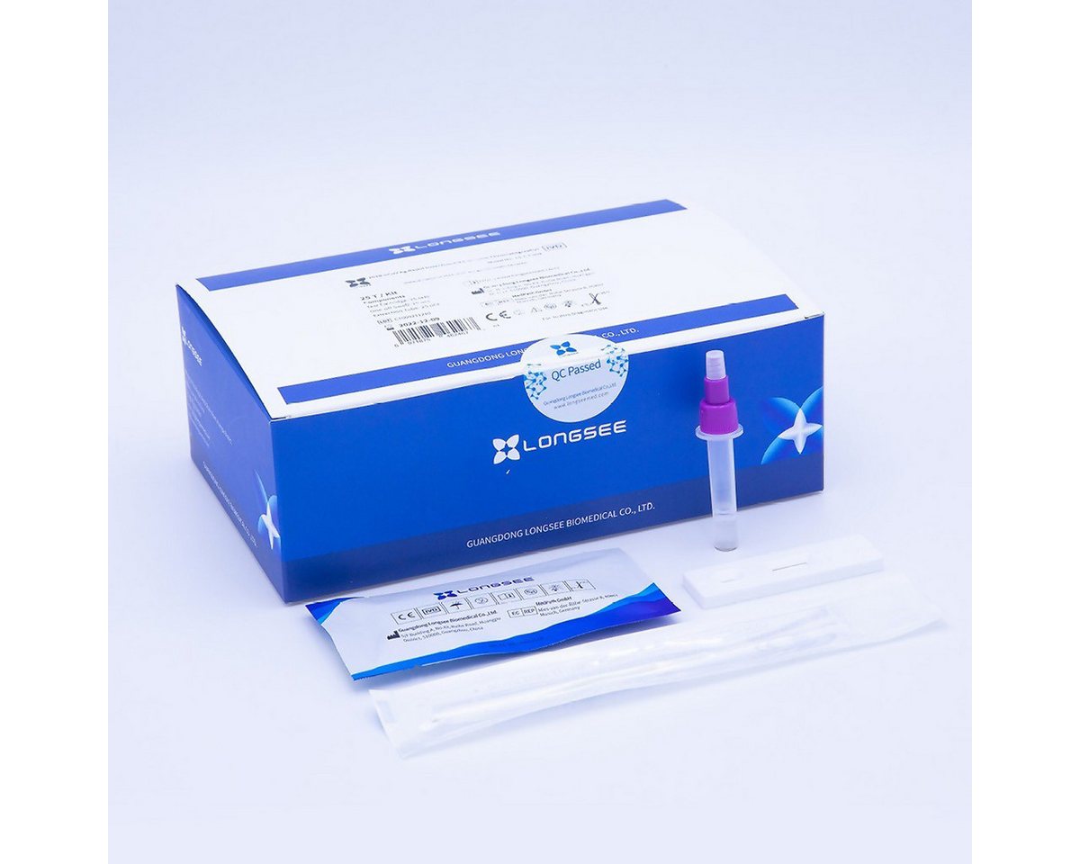 Guangdong Longsee Biomedical Co.,Ltd PSA-Schnelltest Longsee Covid-19 PROFI Antigen-Schnelltest (25 Stück) von Guangdong Longsee Biomedical Co.,Ltd