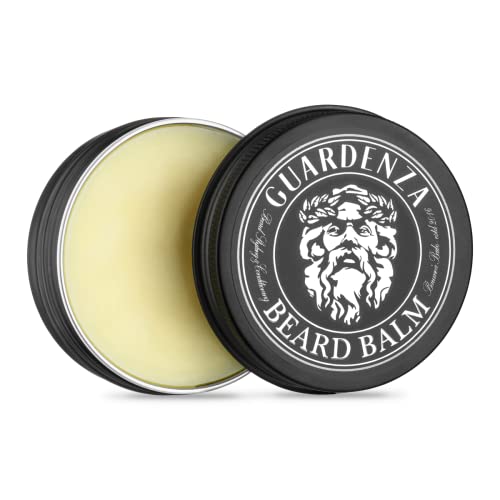 Guardenza Bartbalsam 60ml - 100% Natürlich - Starker Halt für Bartstyling & Pflege - Beard Balm für Weichen, Gepflegten Bart - Bartbalm für Männer von Guardenza