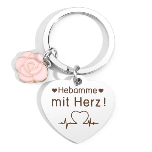 GuardiaTech Hebamme Geschenk Hebamme Dankeschön Geschenke Schlüsselanhänger Geschenk Kollegin Weihnachtsgeschenke Männlich Hebamme Krankenschwester Hebammen Geschenke Geschenk Für Hebamme von GuardiaTech