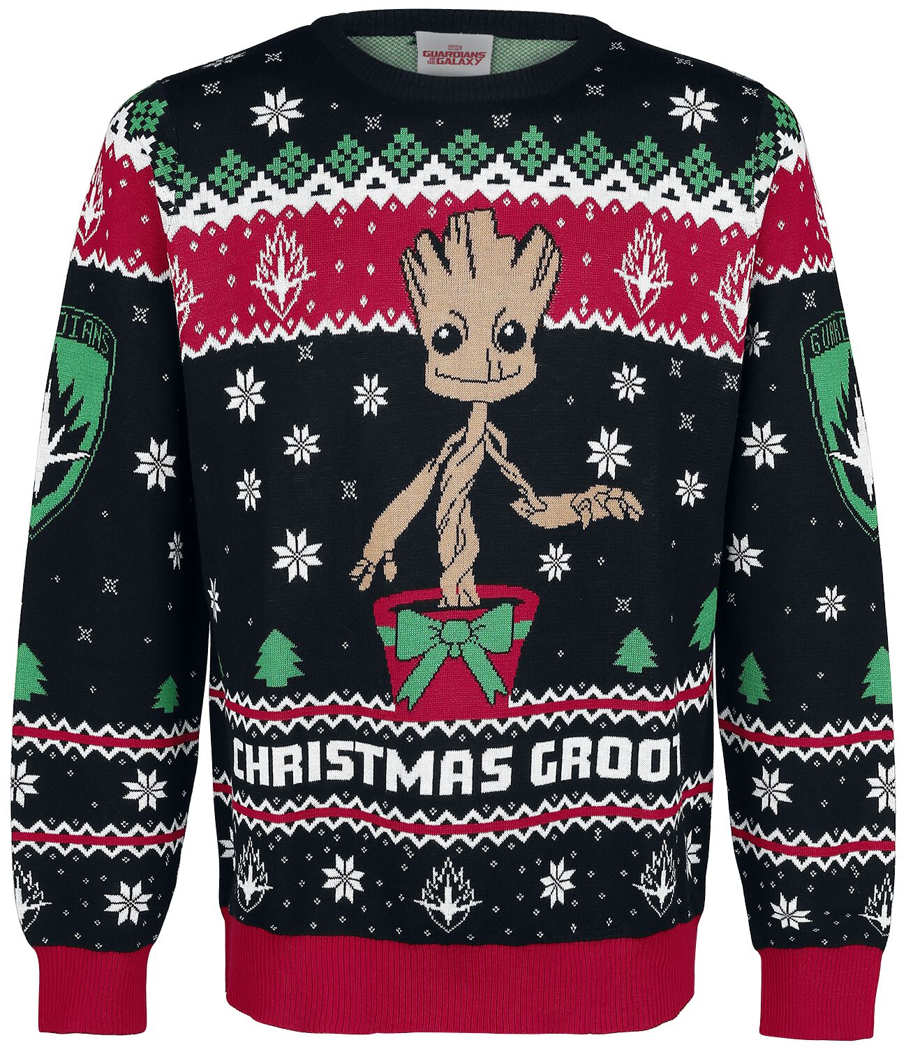 Guardians Of The Galaxy Groot Weihnachtspullover multicolor in XXL von Guardians Of The Galaxy
