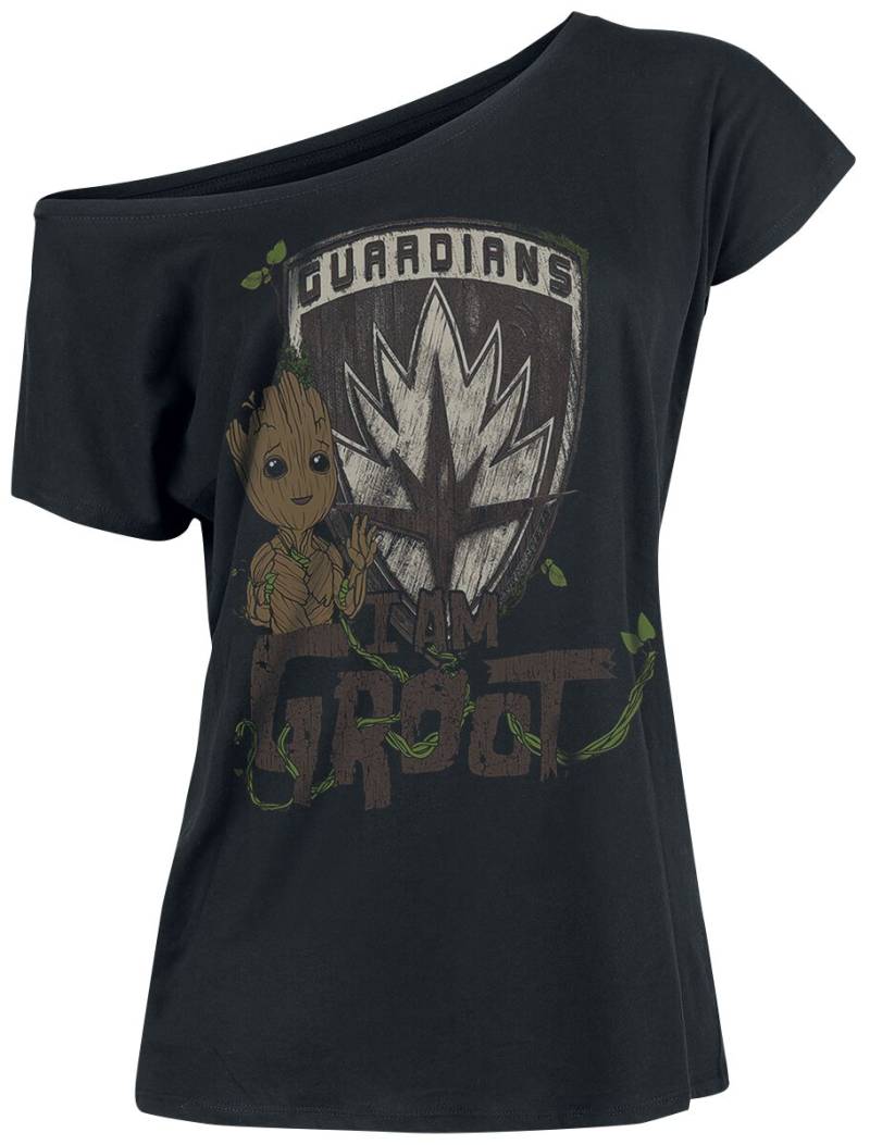 Guardians Of The Galaxy I Am Groot T-Shirt schwarz in S von Guardians Of The Galaxy