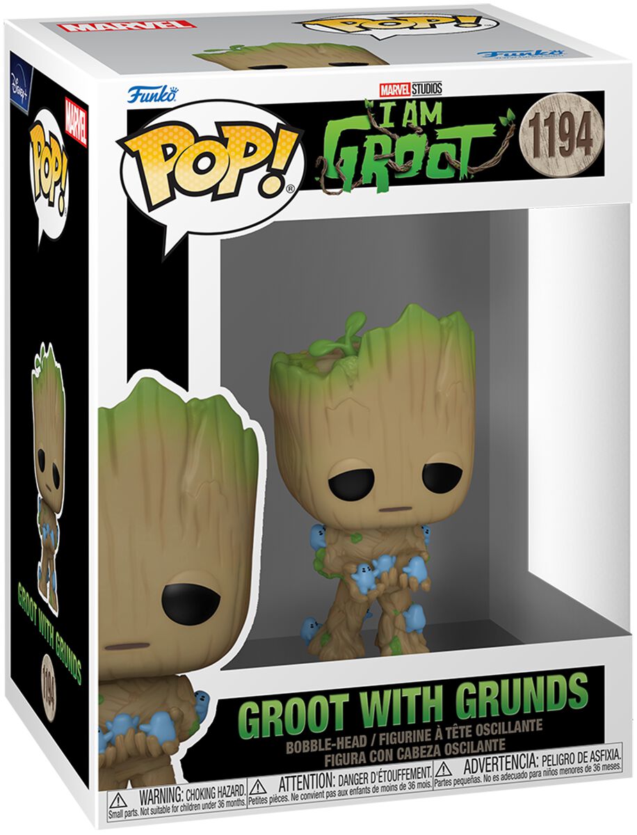 Guardians Of The Galaxy I am Groot - Groot with Grunds Vinyl Figur 1194 Funko Pop! multicolor von Guardians Of The Galaxy