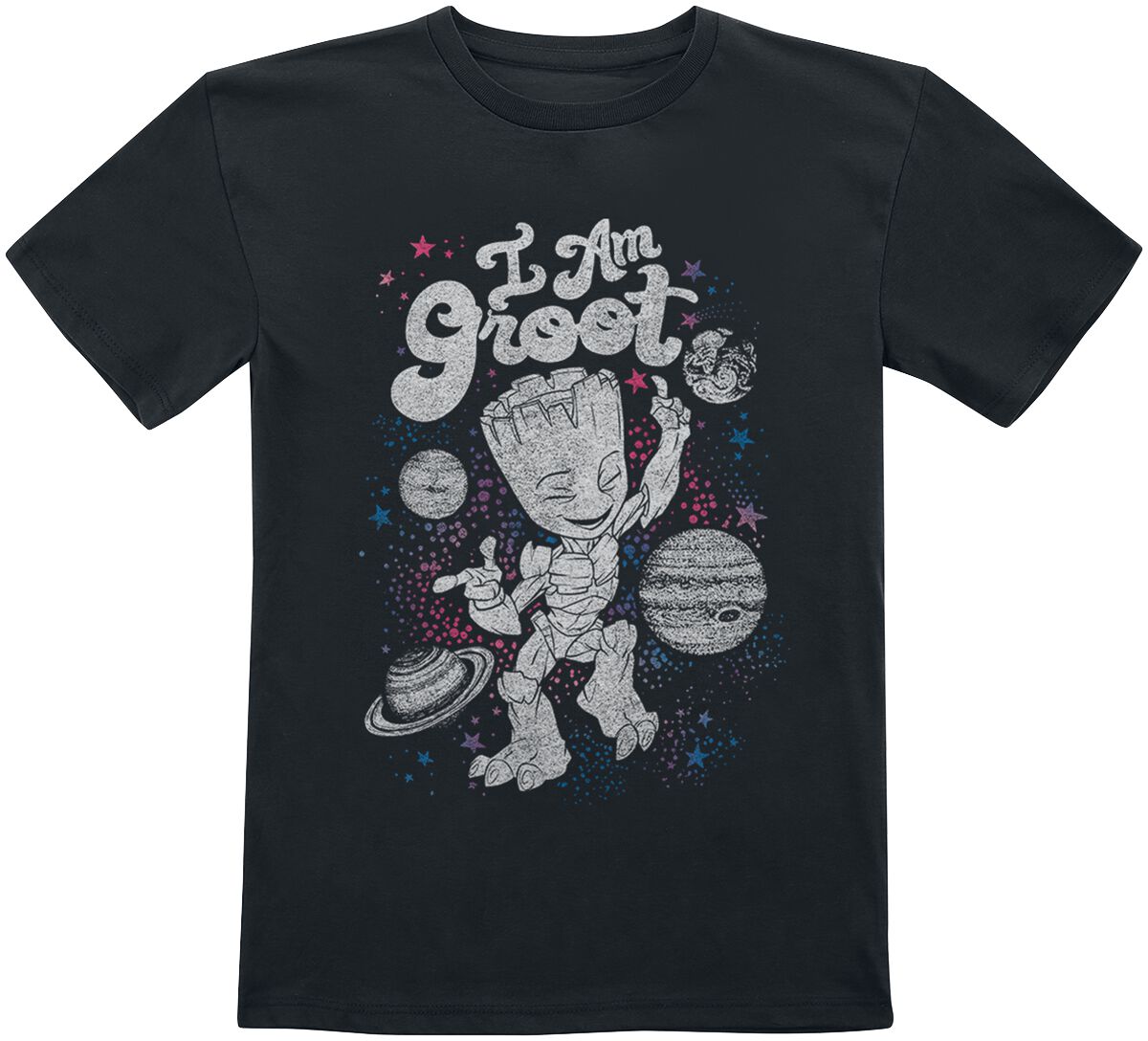 Guardians Of The Galaxy Kids - Celestial Groot T-Shirt schwarz in 152 von Guardians Of The Galaxy