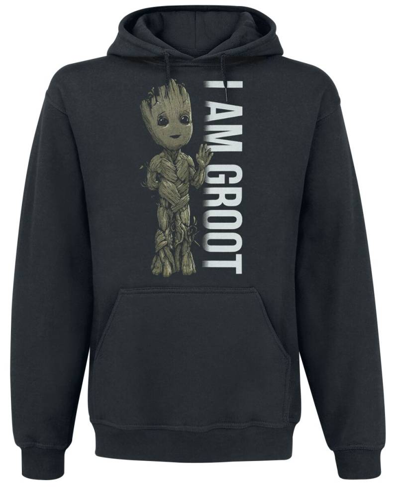 Guardians Of The Galaxy - Marvel Kapuzenpullover - I Am Groot - Profile - S bis XXL - für Männer - Größe S - schwarz  - Lizenzierter Fanartikel von Guardians Of The Galaxy
