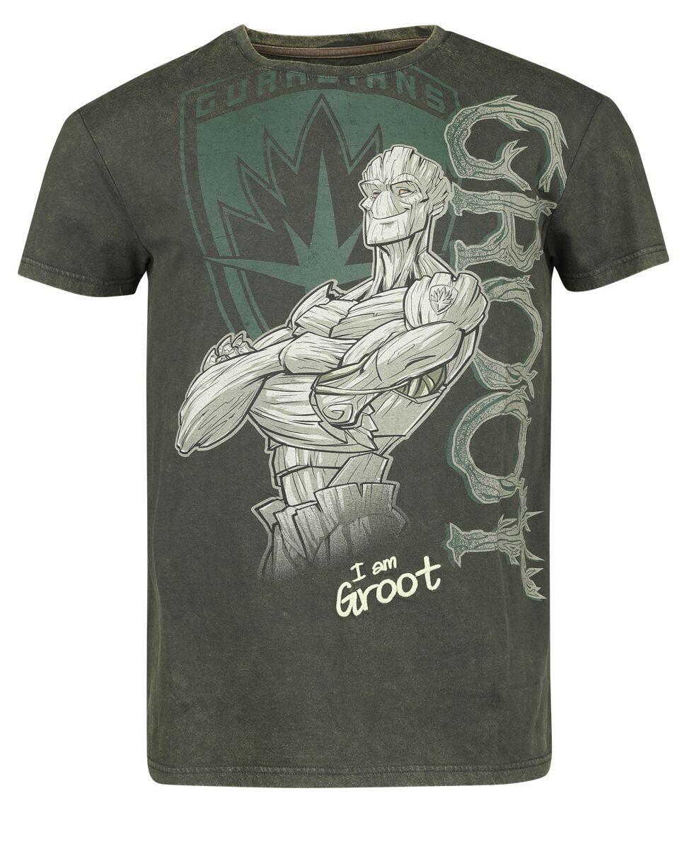 Guardians Of The Galaxy - Marvel T-Shirt - Groot - S bis XXL - für Männer - Größe M - dunkelgrün  - EMP exklusives Merchandise! von Guardians Of The Galaxy