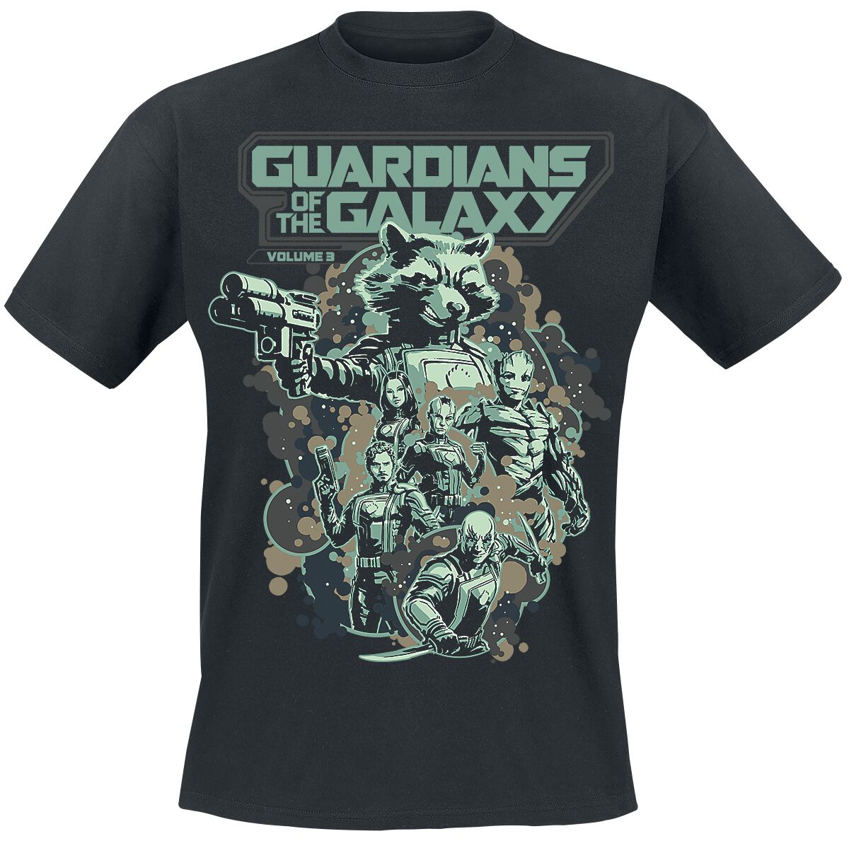 Guardians Of The Galaxy - Marvel T-Shirt - Vol. 3 - Galactic Heroes - S bis L - für Männer - Größe L - schwarz  - EMP exklusives Merchandise! von Guardians Of The Galaxy