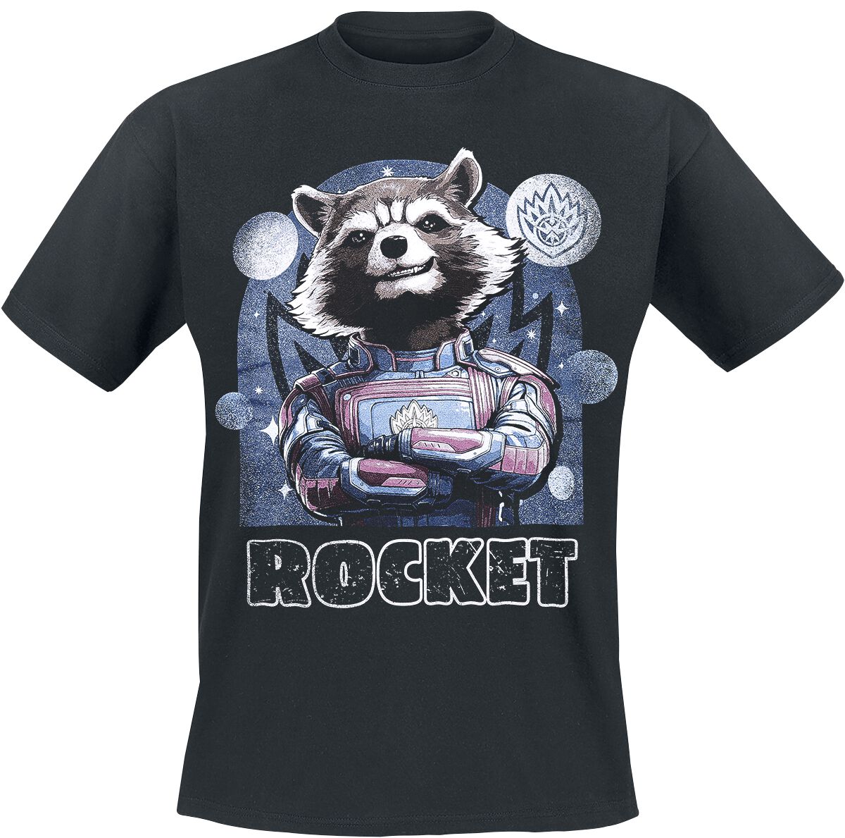 Guardians Of The Galaxy - Marvel T-Shirt - Vol. 3 - Rocket - S bis 3XL - für Männer - Größe L - schwarz  - Lizenzierter Fanartikel von Guardians Of The Galaxy