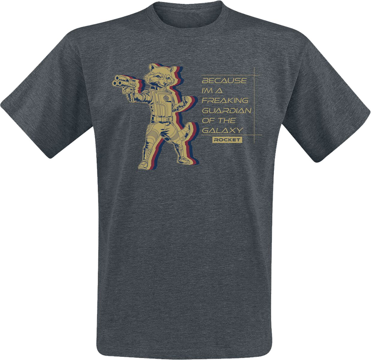 Guardians Of The Galaxy - Marvel T-Shirt - Vol. 3 - Rocket - S bis XXL - für Männer - Größe M - grau  - EMP exklusives Merchandise! von Guardians Of The Galaxy