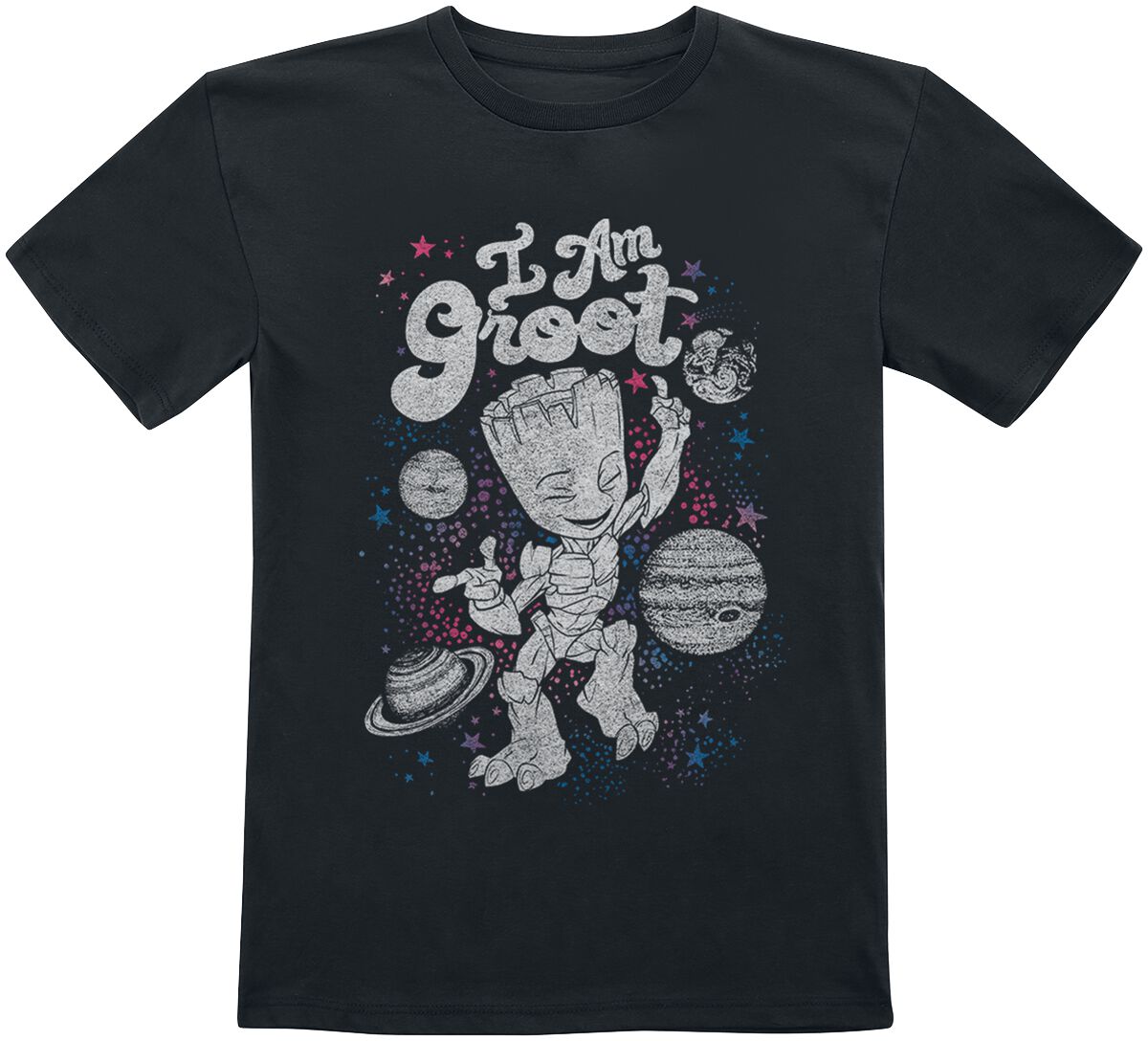 Guardians Of The Galaxy - Marvel T-Shirt für Kinder - Kids - Celestial Groot - für Mädchen & Jungen - schwarz  - Lizenzierter Fanartikel von Guardians Of The Galaxy