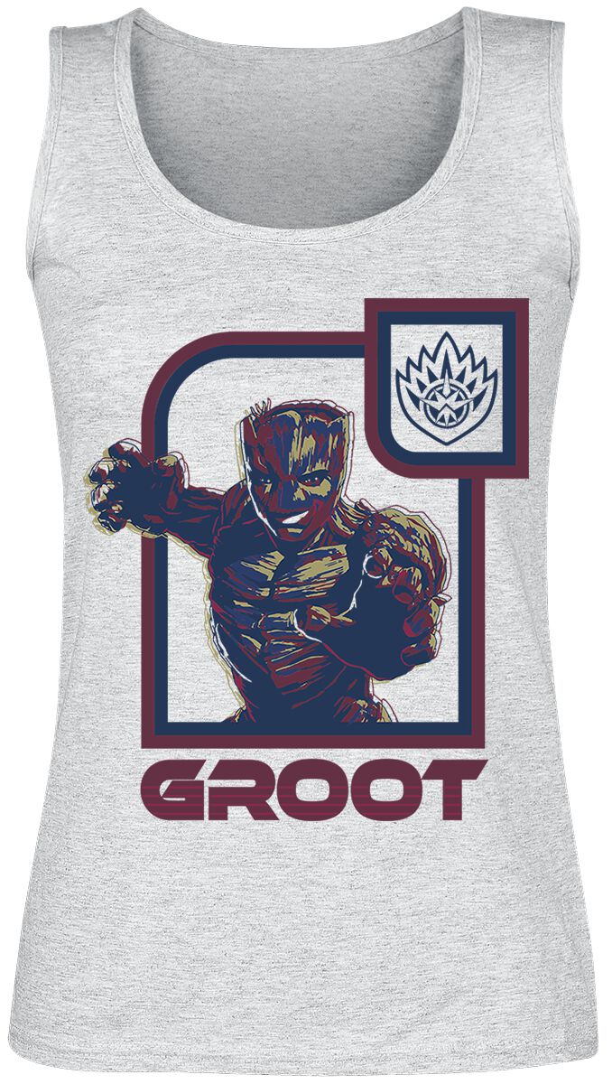 Guardians Of The Galaxy - Marvel Tank-Top - Vol. 3 - Groot - M bis XXL - für Damen - Größe L - grau  - EMP exklusives Merchandise! von Guardians Of The Galaxy