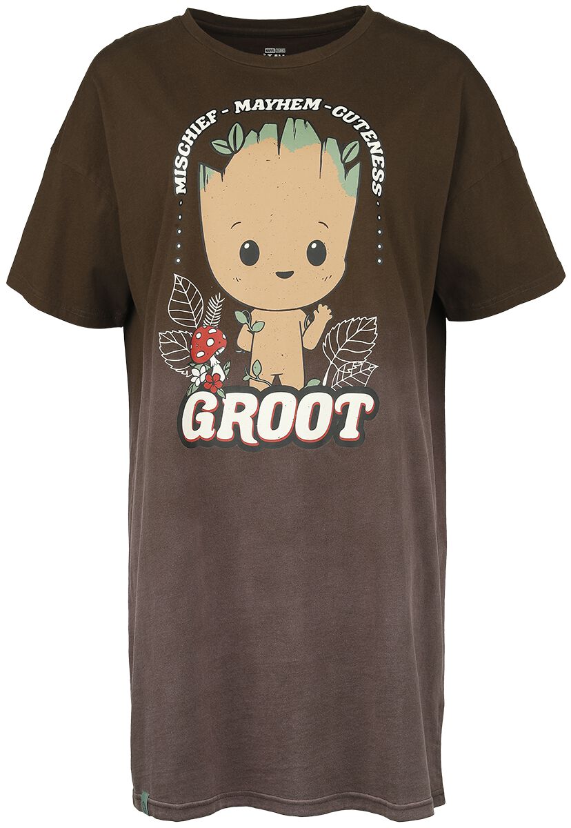 Guardians Of The Galaxy Nachthemd - Mischief Mayhem - S bis XXL - für Damen - Größe L - braun  - EMP exklusives Merchandise! von Guardians Of The Galaxy