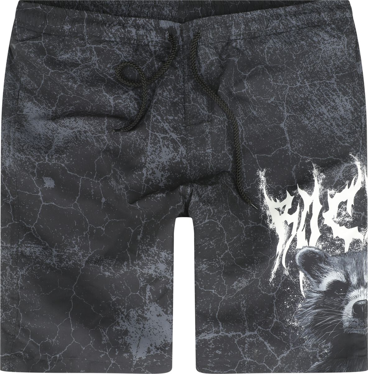 Guardians Of The Galaxy Rocket Badeshort schwarz in XXL von Guardians Of The Galaxy