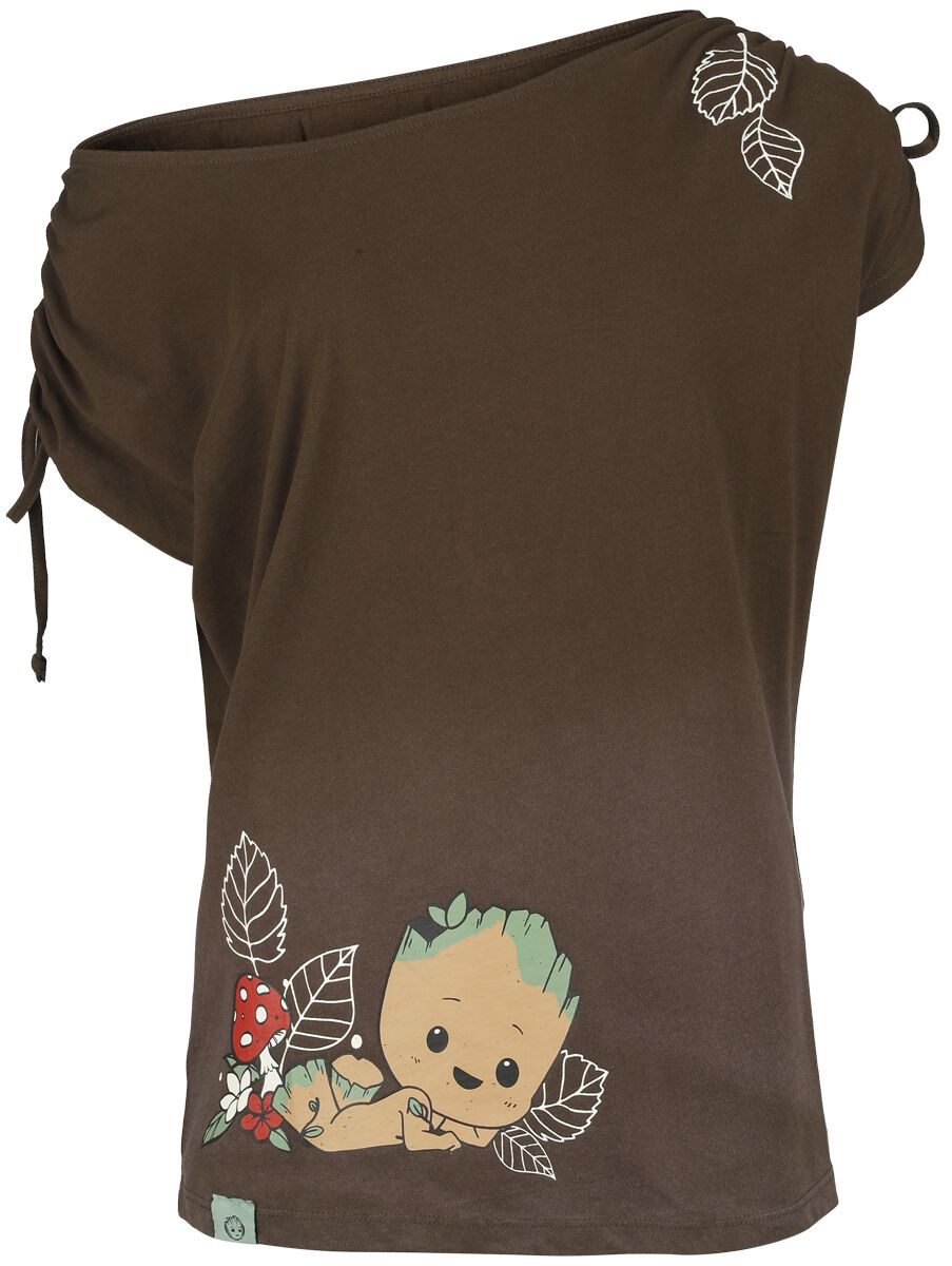 Guardians Of The Galaxy T-Shirt - Groot - S bis XXL - für Damen - Größe XL - braun  - EMP exklusives Merchandise! von Guardians Of The Galaxy