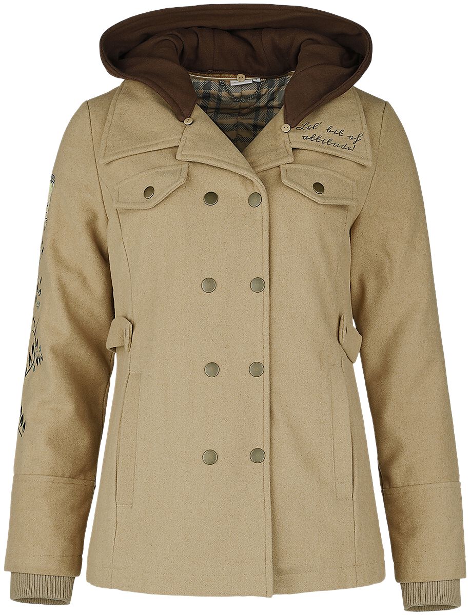 Guardians Of The Galaxy Winterjacke - I Am Groot - S bis XXL - für Damen - Größe L - beige  - EMP exklusives Merchandise! von Guardians Of The Galaxy