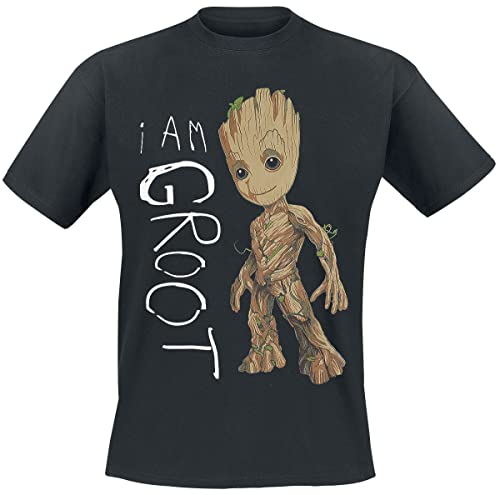 Guardians Of The Galaxy I Am Groot Männer T-Shirt schwarz M von Guardians Of The Galaxy