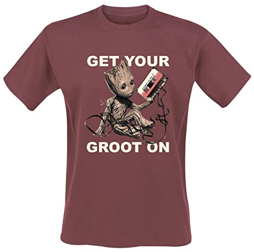 Guardians Of The Galaxy Vol. 2 - Get Your Groot on Männer T-Shirt rot M von Guardians Of The Galaxy