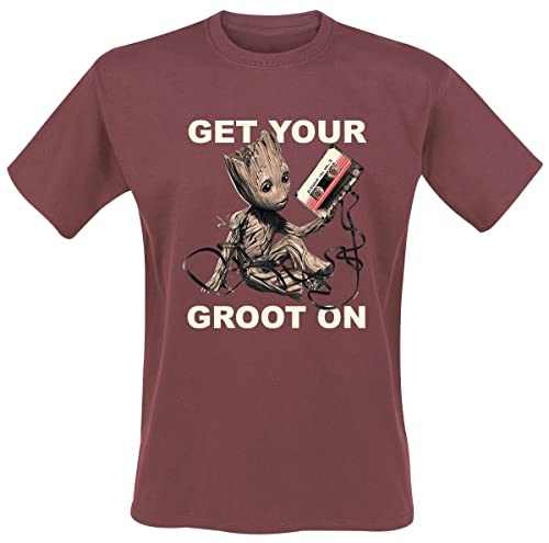 Guardians Of The Galaxy Vol. 2 - Get Your Groot on Männer T-Shirt rot S von Guardians Of The Galaxy