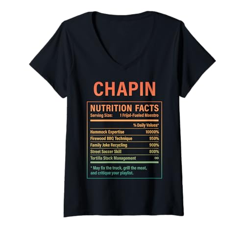 Damen Chapin Proud Guatemaltekisch T-Shirt mit V-Ausschnitt Damen Chapin Proud Guatemaltekisch T-Shirt mit V-Ausschnitt von Guatemalan Culture Gifts Chapin Guatemalan Men Boy