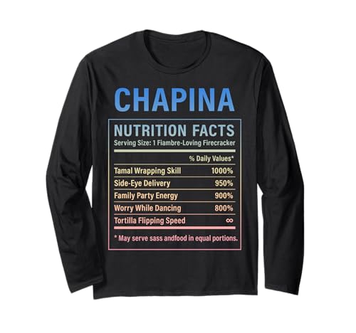 Chapina Proud Guatemaltekische Frauen Mädchen Langarmshirt Chapina Proud Guatemaltekische Frauen Mädchen Langarmshirt von Guatemalan Culture Gifts for Chapina Women Girls