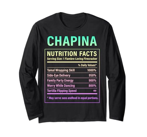 Chapina Proud Guatemaltekische Frauen Mädchen Langarmshirt Chapina Proud Guatemaltekische Frauen Mädchen Langarmshirt von Guatemalan Culture Gifts for Chapina Women Girls