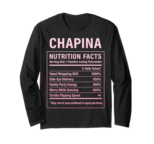 Chapina Proud Guatemaltekische Frauen Mädchen Langarmshirt Chapina Proud Guatemaltekische Frauen Mädchen Langarmshirt von Guatemalan Culture Gifts for Chapina Women Girls