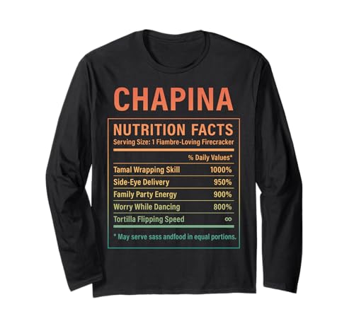 Chapina Proud Guatemaltekische Frauen Mädchen Langarmshirt Chapina Proud Guatemaltekische Frauen Mädchen Langarmshirt von Guatemalan Culture Gifts for Chapina Women Girls