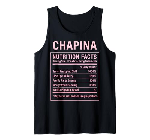 Chapina Proud Guatemaltekische Frauen Mädchen Tank Top Chapina Proud Guatemaltekische Frauen Mädchen Tank Top von Guatemalan Culture Gifts for Chapina Women Girls