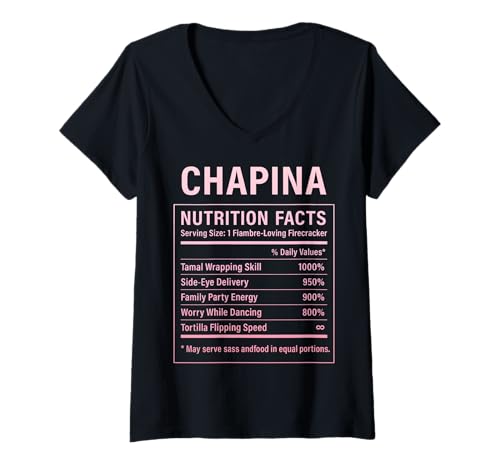 Damen Chapina Proud Guatemaltekische Frauen Mädchen T-Shirt mit V-Ausschnitt Damen Chapina Proud Guatemaltekische Frauen Mädchen T-Shirt mit V-Ausschnitt von Guatemalan Culture Gifts for Chapina Women Girls