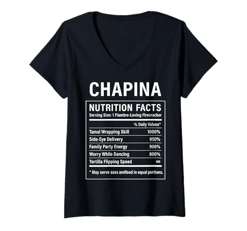 Damen Chapina Proud Guatemaltekische Frauen Mädchen T-Shirt mit V-Ausschnitt Damen Chapina Proud Guatemaltekische Frauen Mädchen T-Shirt mit V-Ausschnitt von Guatemalan Culture Gifts for Chapina Women Girls
