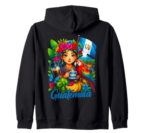 Guatemaltekische Flagge Guatemala Frauen Hispanic Siesta Pride Kapuzenjacke Guatemaltekische Flagge Guatemala Frauen Hispanic Siesta Pride Kapuzenjacke von Guatemalan Independence Day Apparel Men Women Kids
