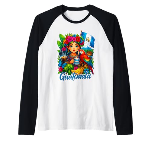 Guatemaltekische Flagge Guatemala Frauen Hispanic Siesta Pride Raglan Guatemaltekische Flagge Guatemala Frauen Hispanic Siesta Pride Raglan von Guatemalan Independence Day Apparel Men Women Kids