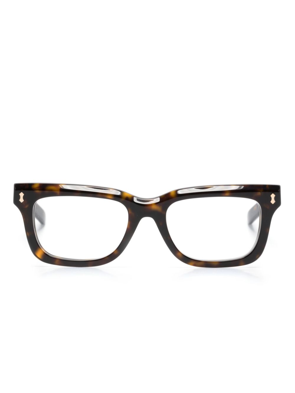 Gucci Eyewear Brille in Schildpattoptik - Braun von Gucci Eyewear