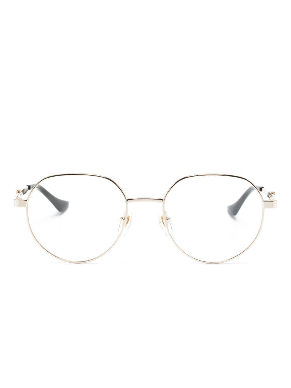 Gucci Eyewear Brille mit rundem Gestell - Gold von Gucci Eyewear