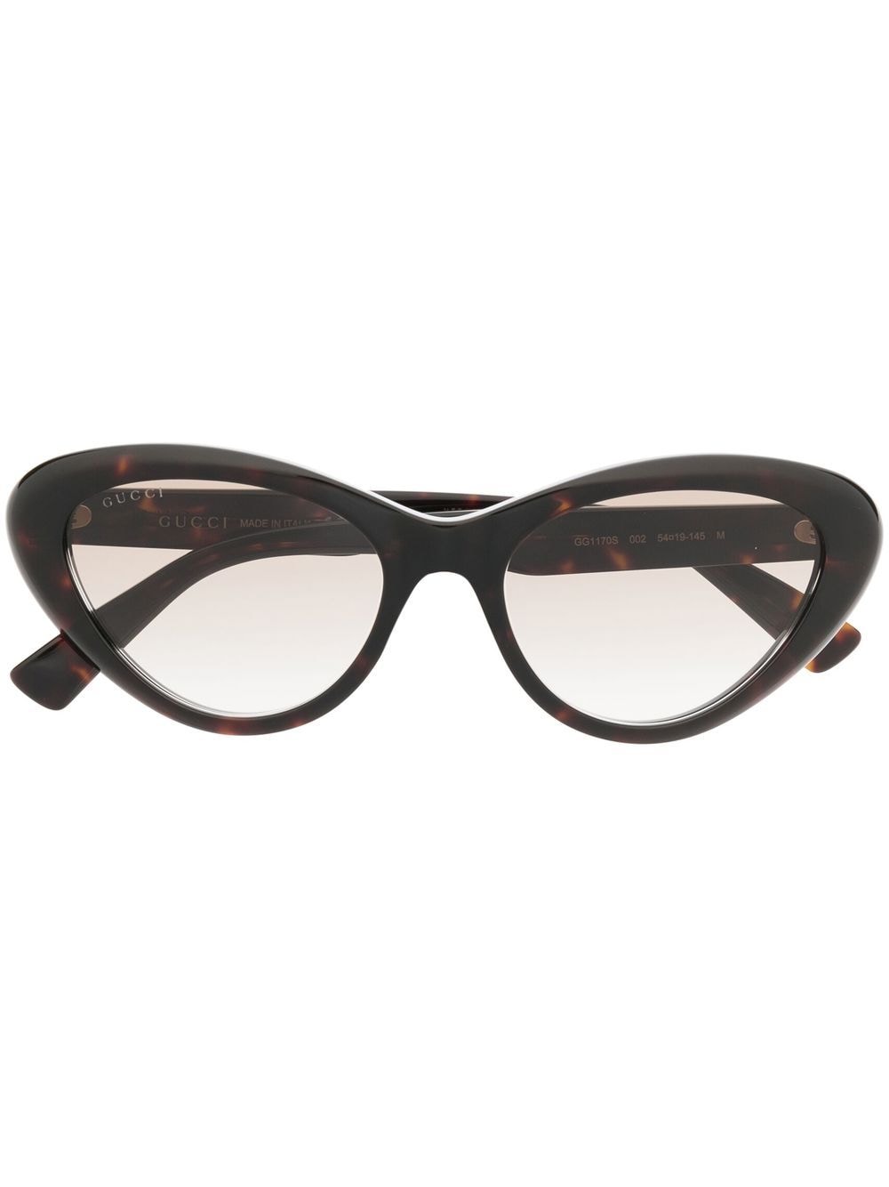 Gucci Eyewear Cat-Eye-Sonnenbrille in Schildpattoptik - Braun von Gucci Eyewear