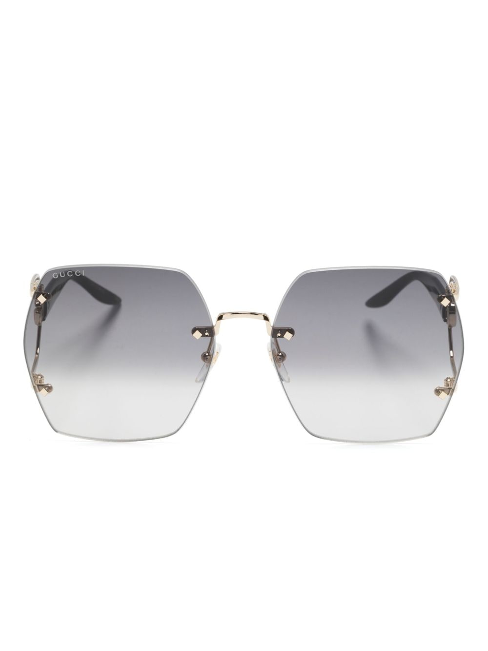 Gucci Eyewear Oversized-Sonnenbrille mit GG - Schwarz von Gucci Eyewear