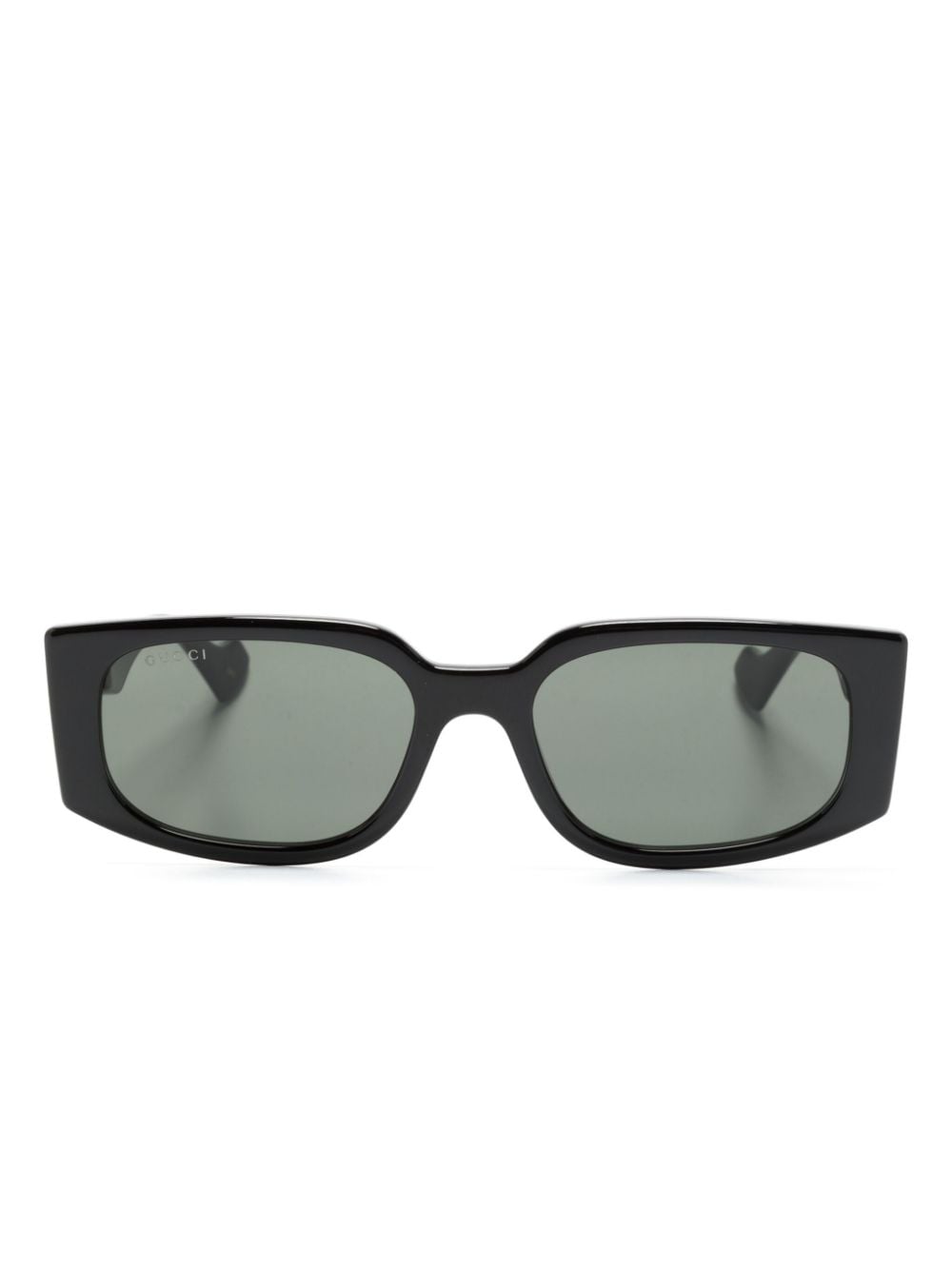 Gucci Eyewear Eckige Sonnenbrille mit GG - Schwarz von Gucci Eyewear