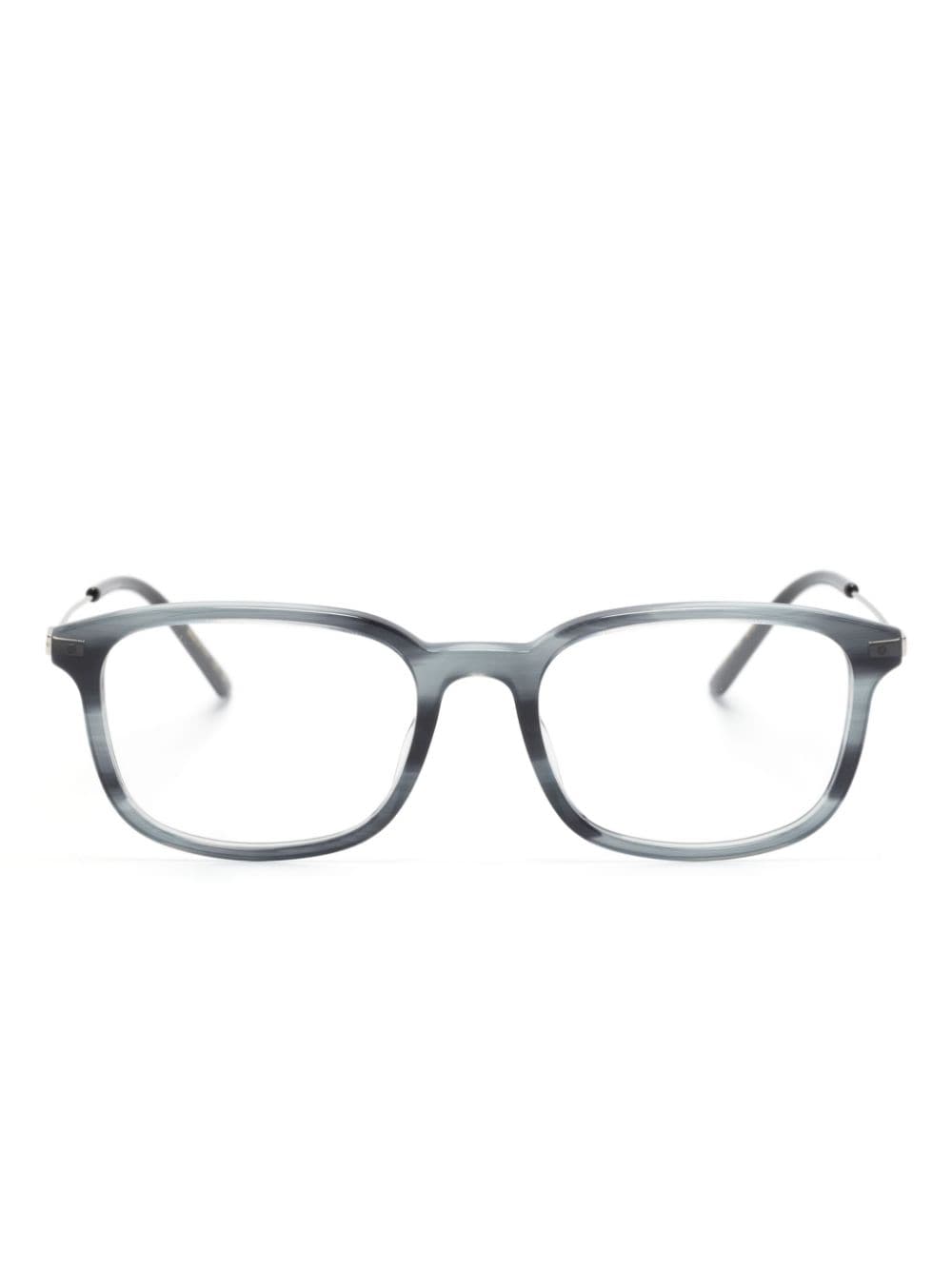 Gucci Eyewear Eckige Brille in Schildpattoptik - Schwarz von Gucci Eyewear
