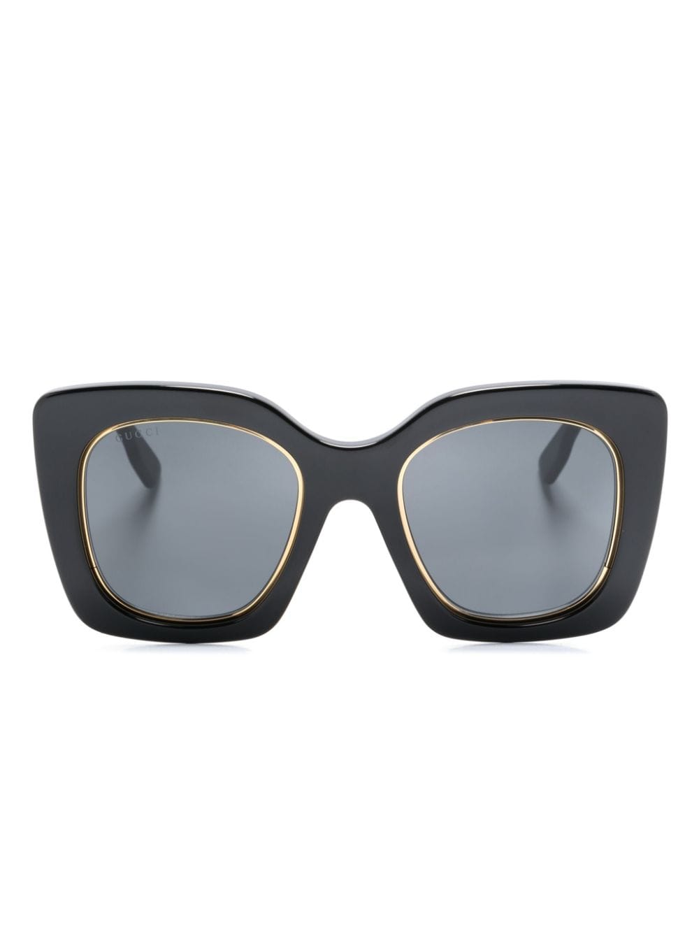Gucci Eyewear Eckige Oversized-Sonnenbrille - Schwarz von Gucci Eyewear