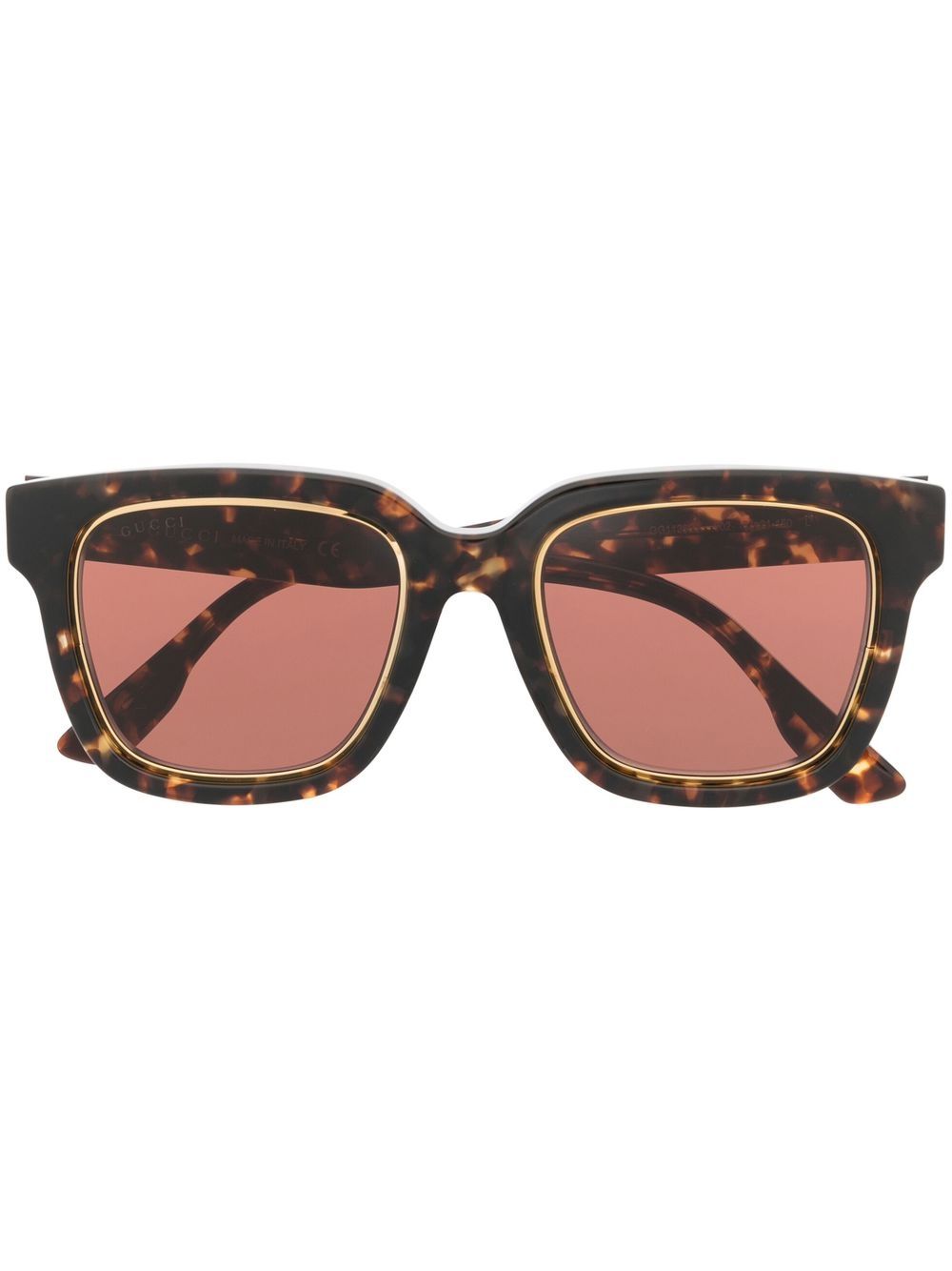 Gucci Eyewear Eckige Sonnenbrille - Braun von Gucci Eyewear