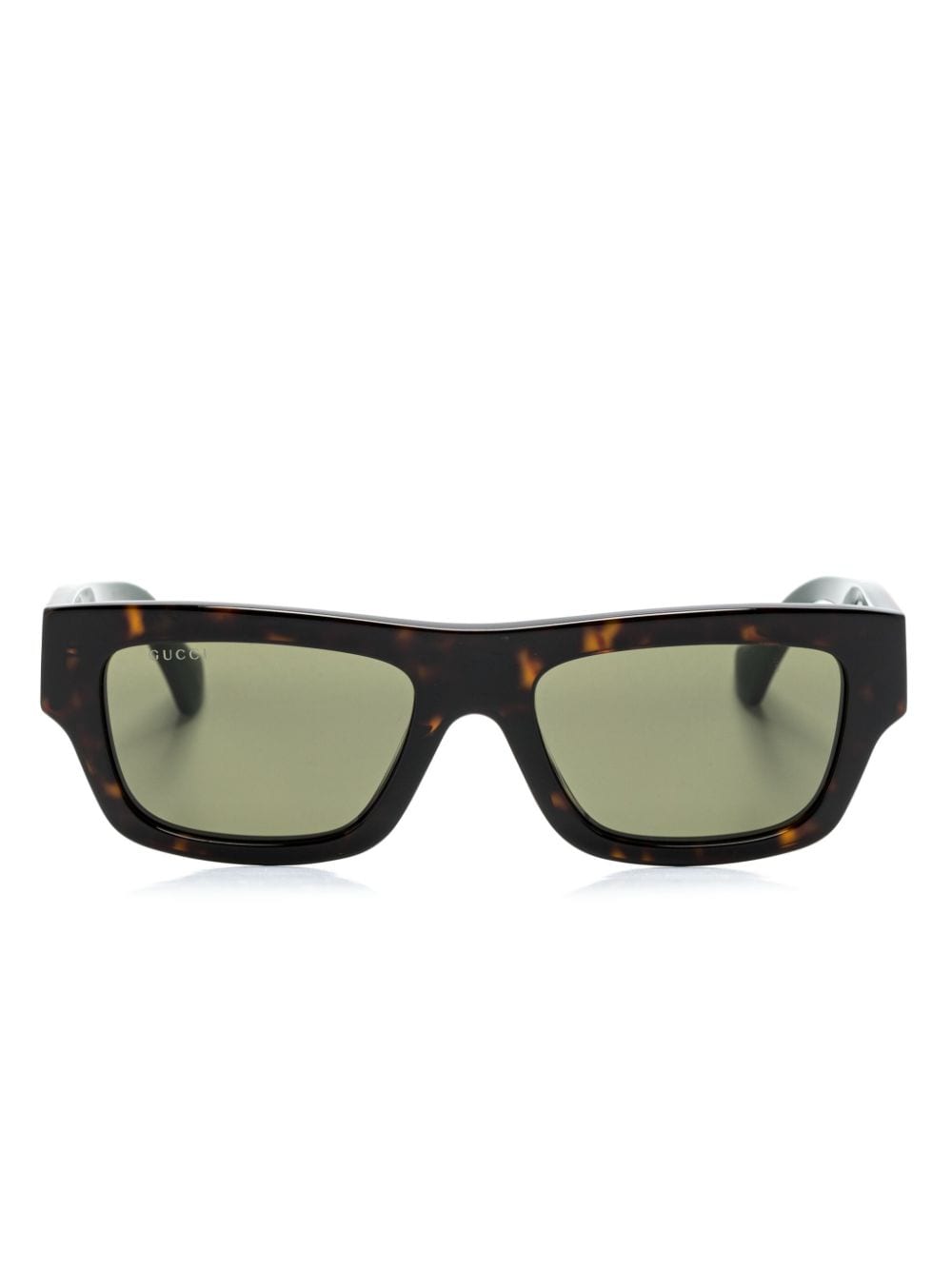 Gucci Eyewear Eckige Sonnenbrille in Schildpattoptik - Braun von Gucci Eyewear