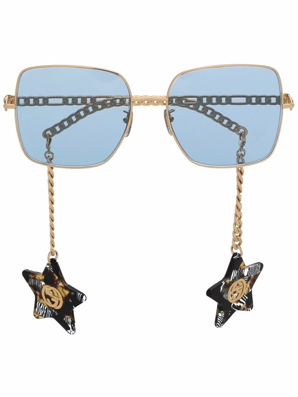 Gucci Eyewear Eckige GG0724S Sonnenbrille - Gold von Gucci Eyewear