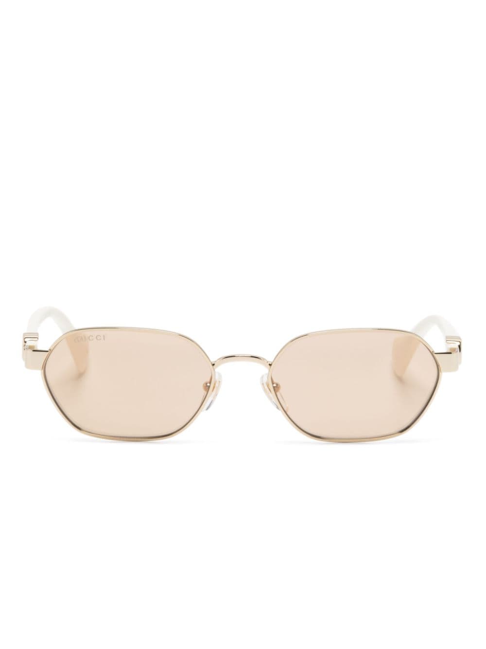 Gucci Eyewear Geometrische GG1593S Sonnenbrille - Nude von Gucci Eyewear