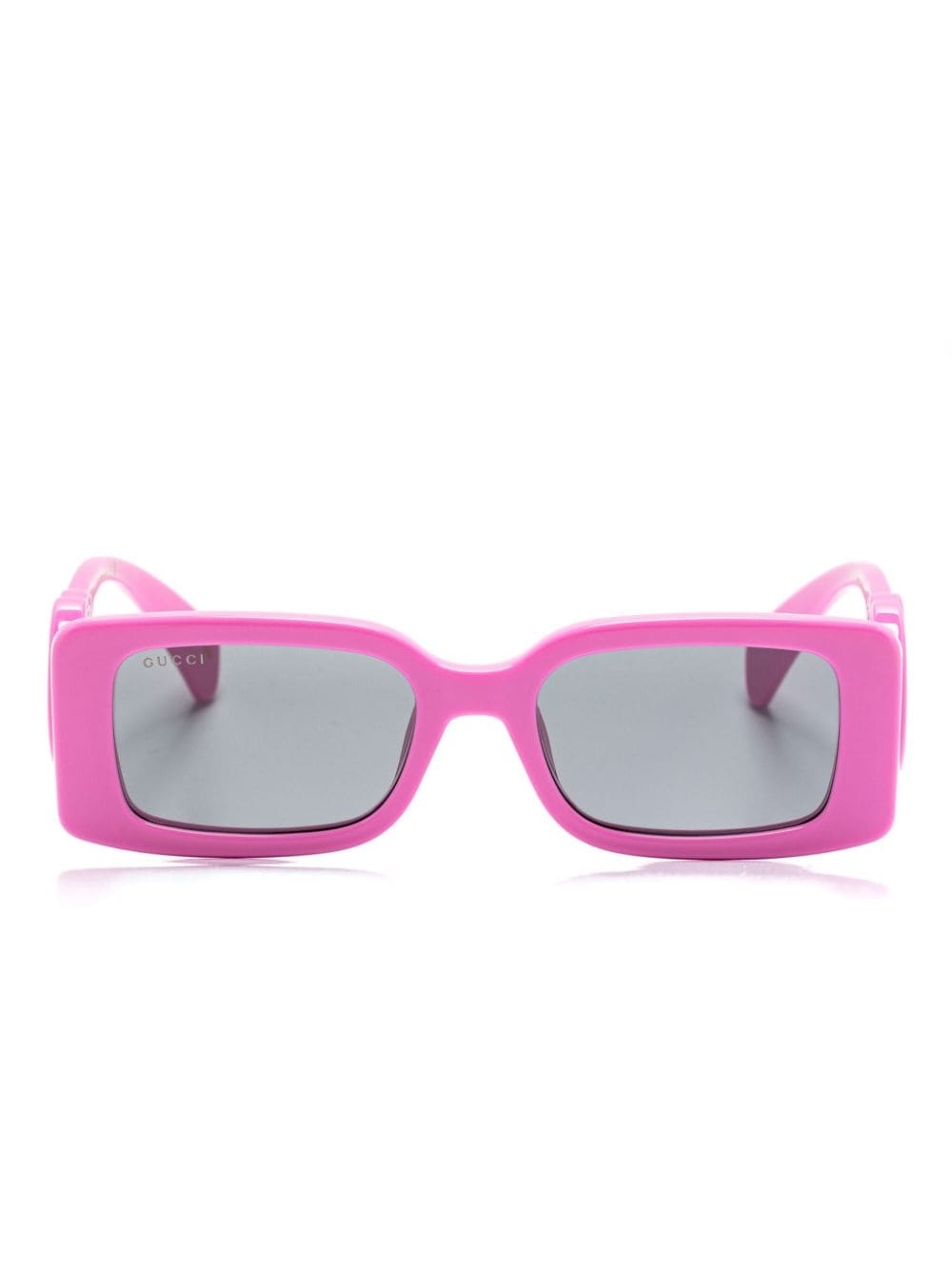 Gucci Eyewear Eckige Sonnenbrille mit GG - Rosa von Gucci Eyewear