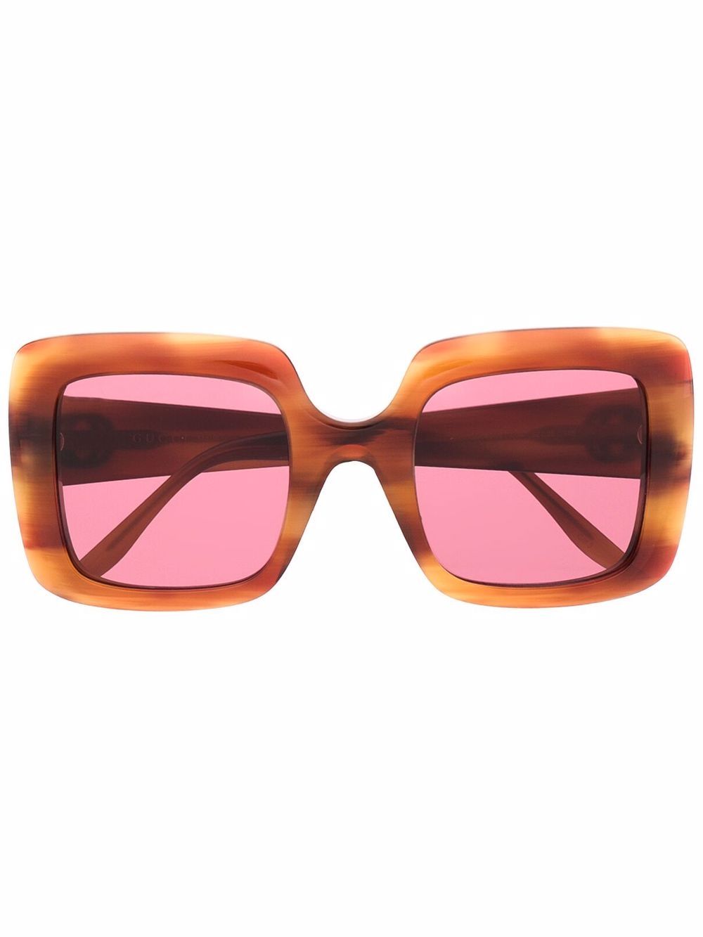 Gucci Eyewear Sonnenbrille mit GG - Braun von Gucci Eyewear