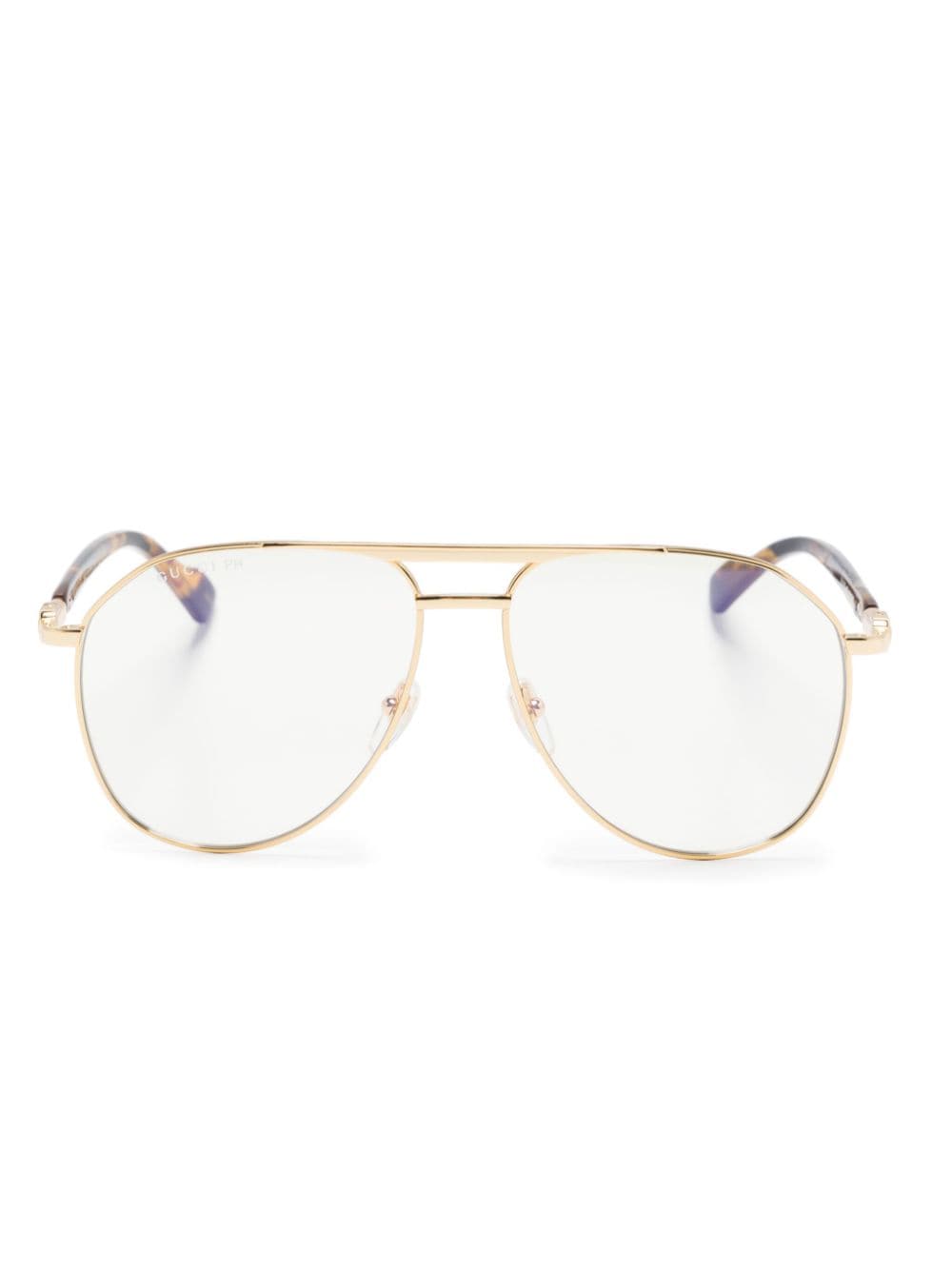 Gucci Eyewear Klassische Pilotenbrille - Gold von Gucci Eyewear