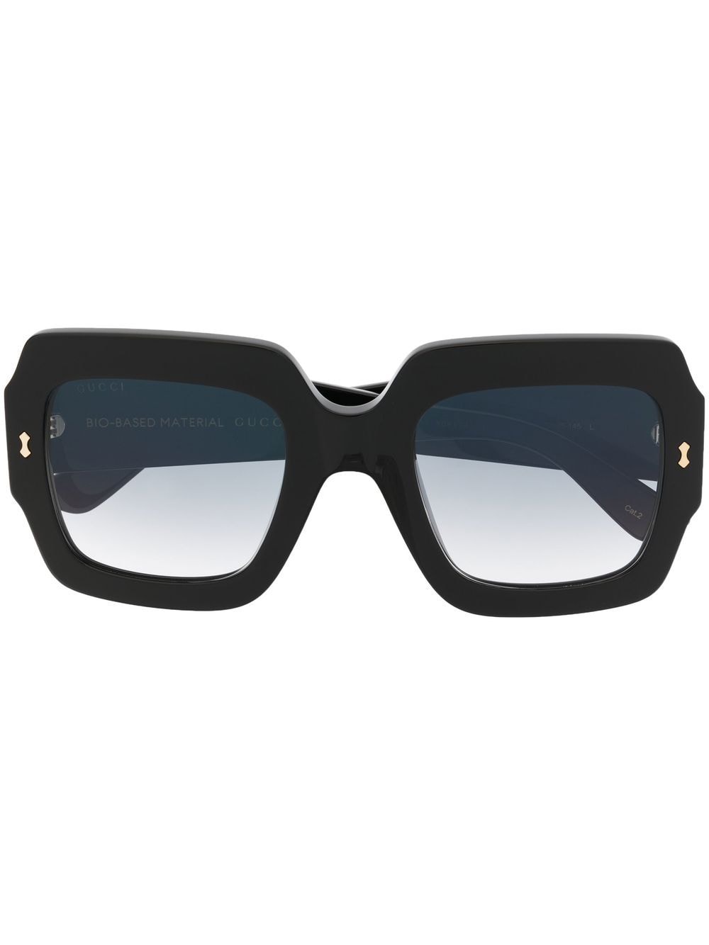 Gucci Eyewear Oversized-Sonnenbrille mit Logo - Schwarz von Gucci Eyewear