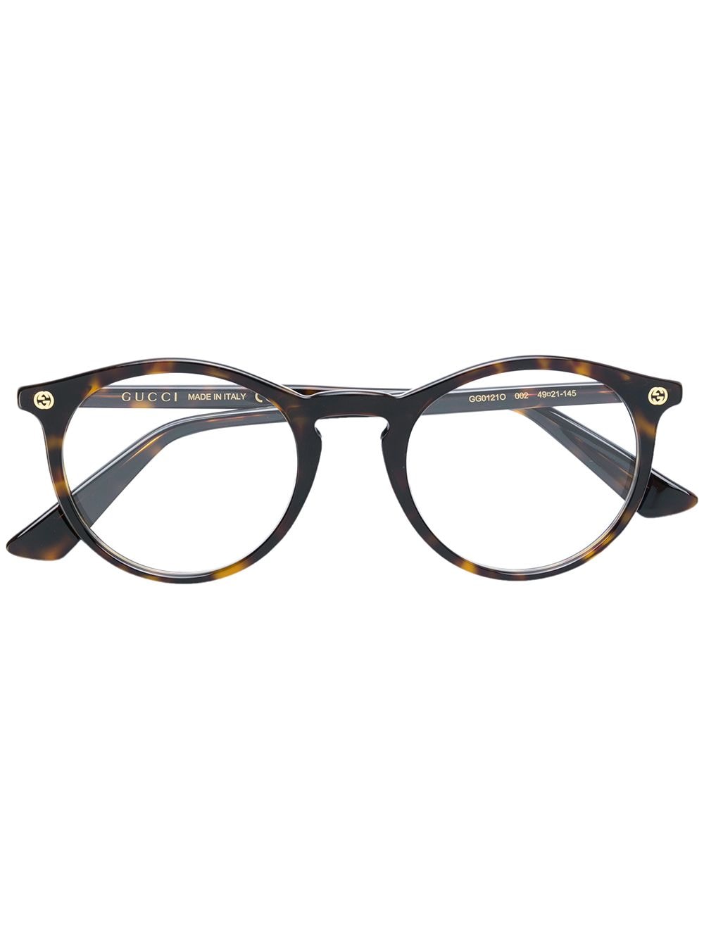 Gucci Eyewear Runde Brille - Braun von Gucci Eyewear