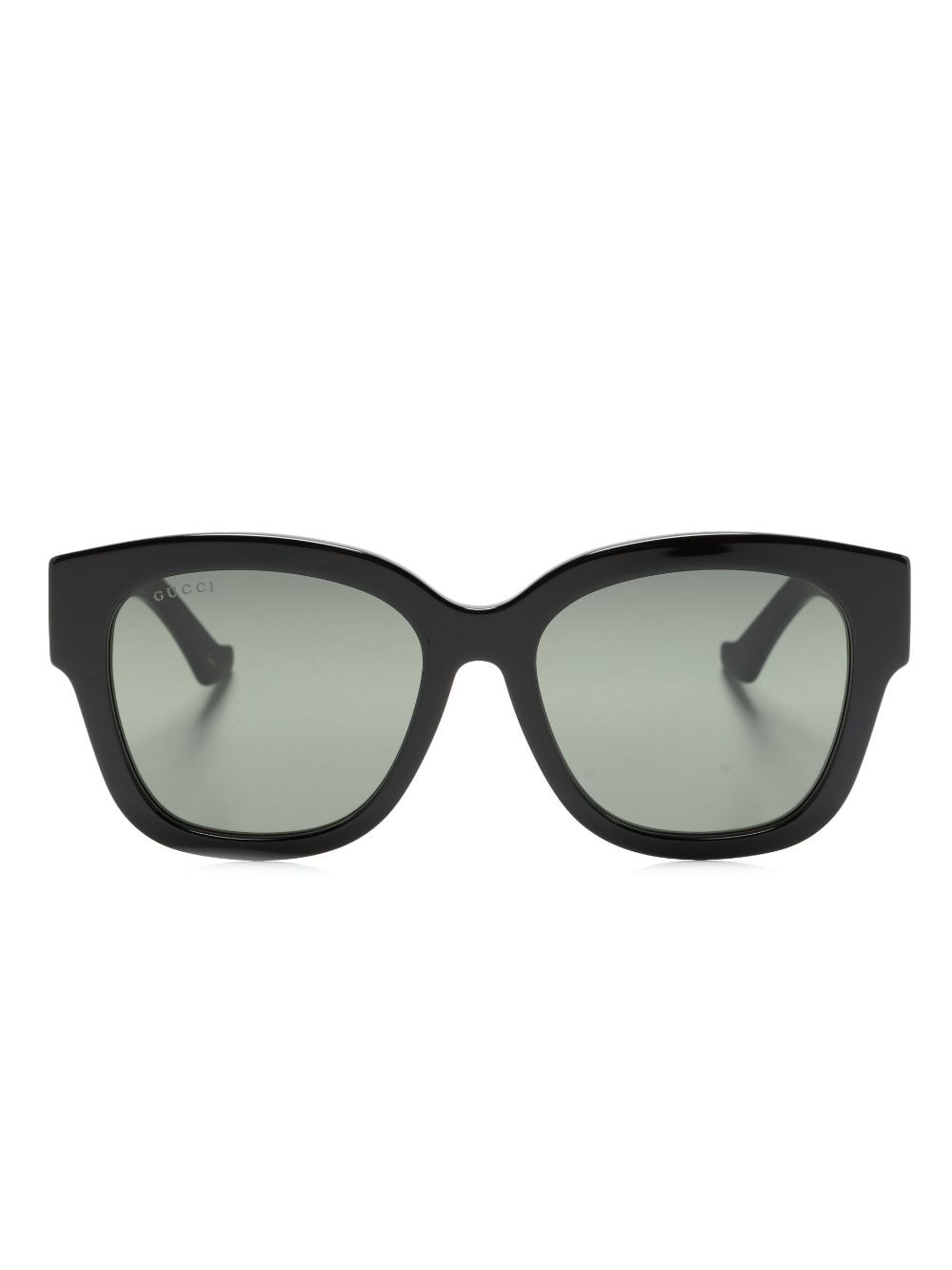 Gucci Eyewear Sonnenbrille im Wayfarer-Design mit GG - Schwarz von Gucci Eyewear