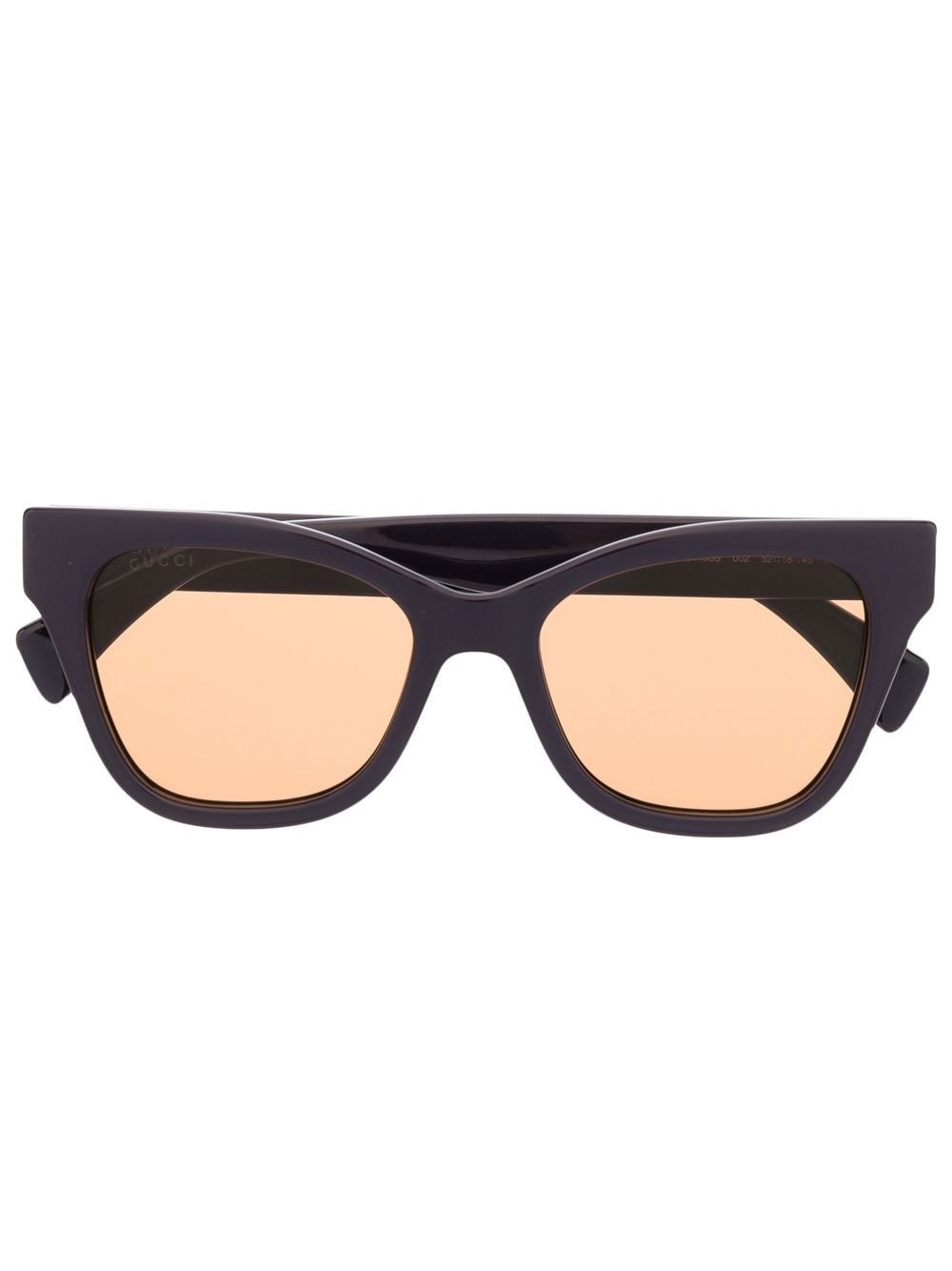 Gucci Eyewear Sonnenbrille mit Logo-Print - Violett von Gucci Eyewear